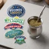 Set de 5 Stickers Vinílicos Troquelados para Autos y Termos